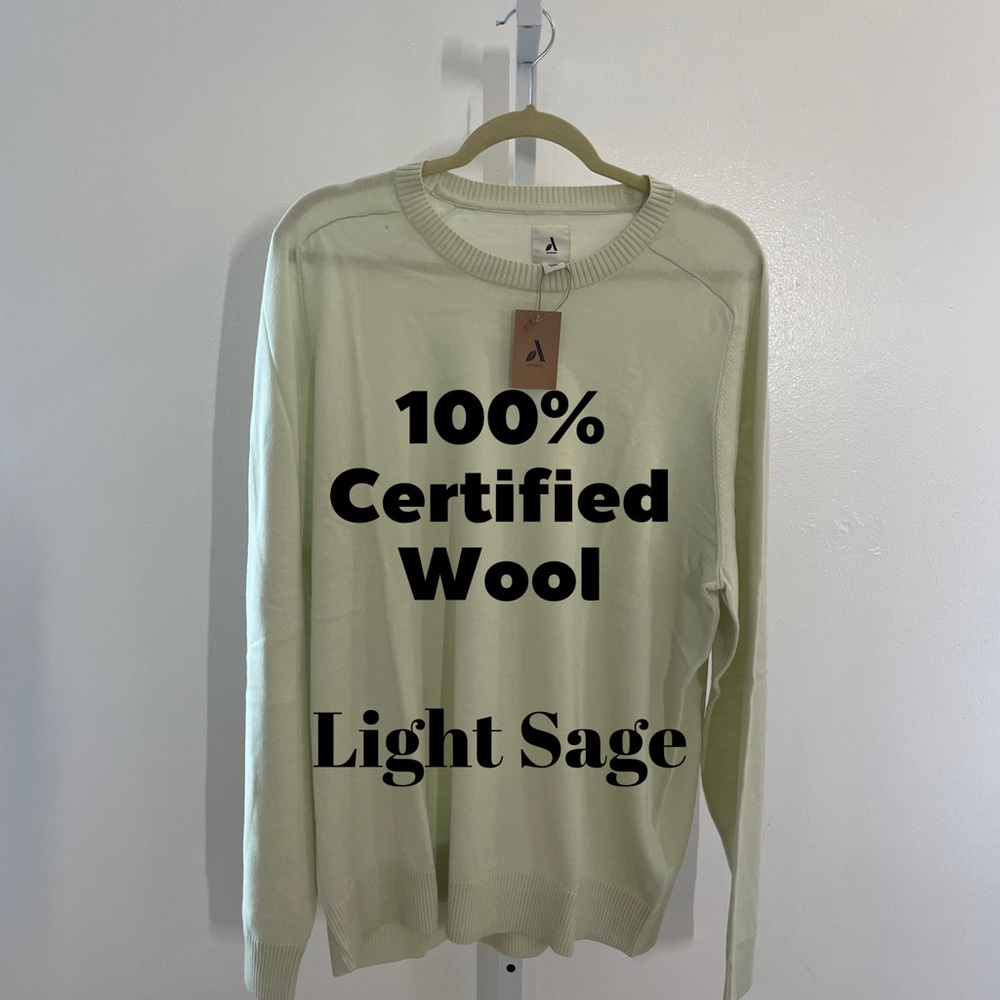 Amazon Essentials Light Sage Crewneck Sweater